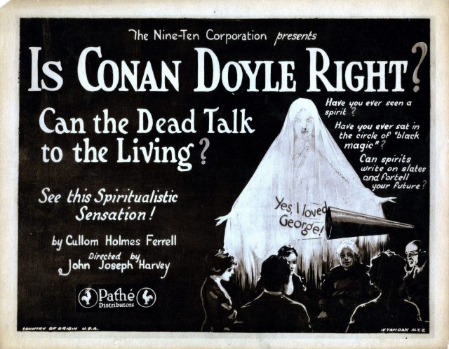 Lobby card for a film on victorian spiritualism
