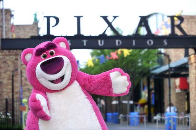 Lotso at Pixar Place area inside Disney's Hollywood Studios