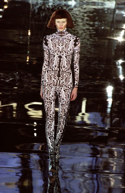 Model wearing a Givenchy design, 1999 