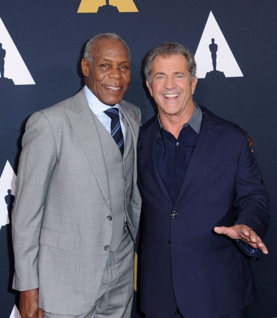Danny Glover (left) and Mel Gibson (right) in 2017. (Photo Credit: Joshua Blanchard/ Stringer/ Getty Images)