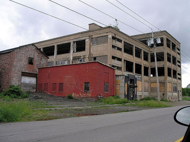 An abandoned building in Niagara Falls, New York