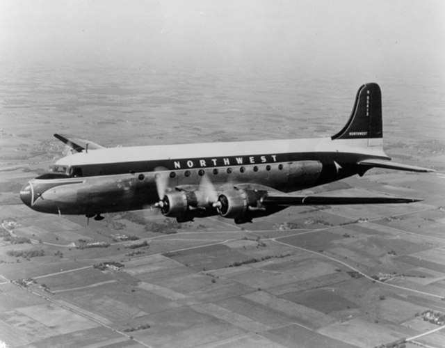 A Northwestern Airlines Douglas DC-4