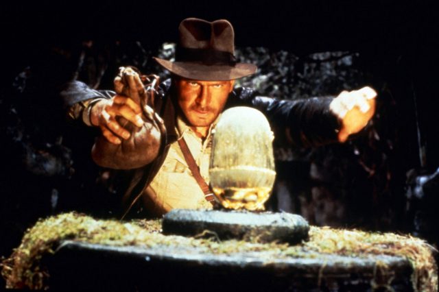 Indiana Jones swapping the Idol in Raiders of the Lost Ark.