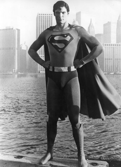 Christopher Reeve as Superman in 1978