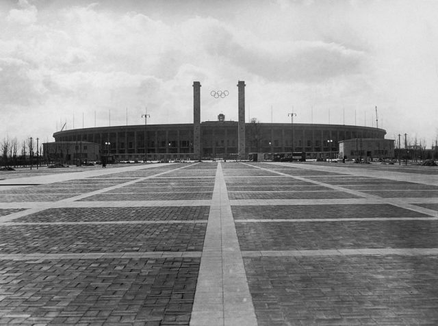 Front view of Berlin Stadium