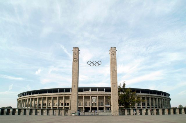 Front view of Berlin Stadium