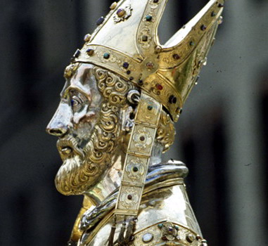 Reliquary bust of Saint Servatius, patron saint of foot troubles
