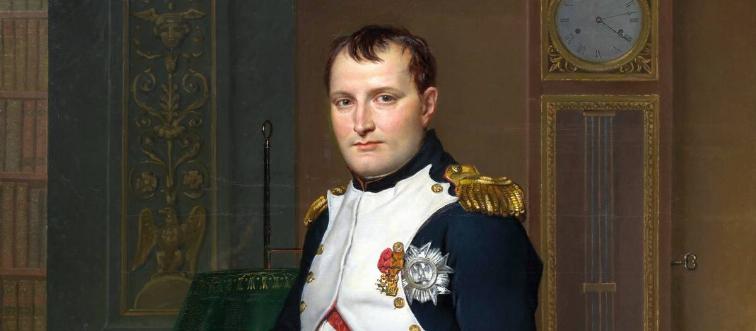 A French emperor is painted on canvas, 1812.