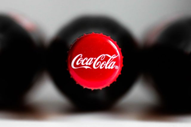 Front facing Coca-Cola bottle