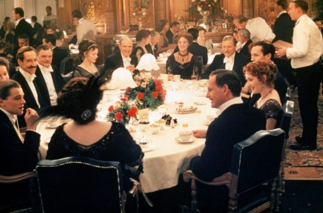 First class dining scene from the movie titanic 