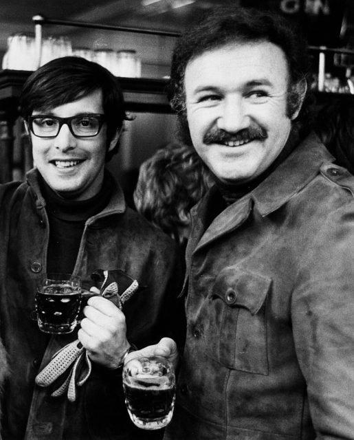 Director william friedkin and actor gene hackman on the set of the movie ‘the french connection’, 1971. (photo credit: stanley bielecki movie collection/getty images)