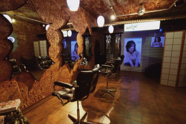 Hair salon located within the Desert Cave Hotel