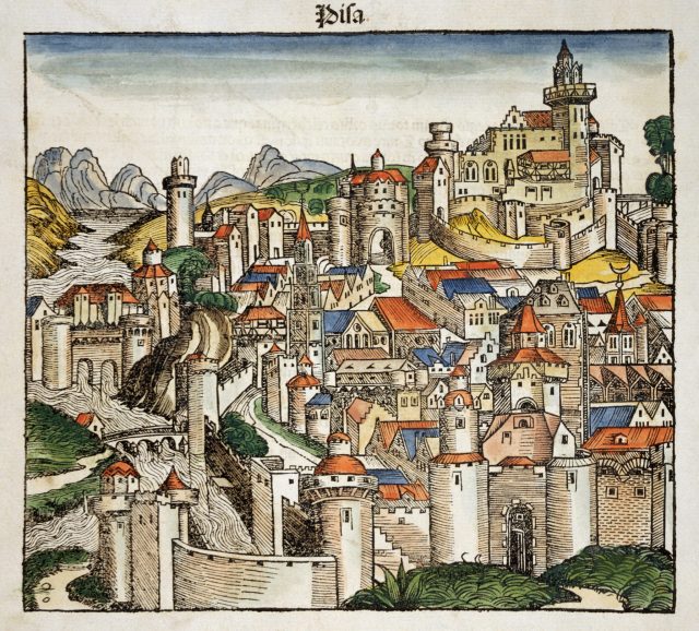 Medieval town of pisa