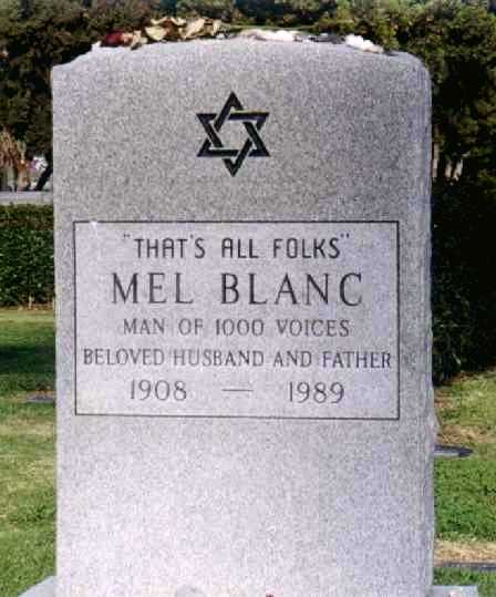 Mel Blanc Funny Tombstone