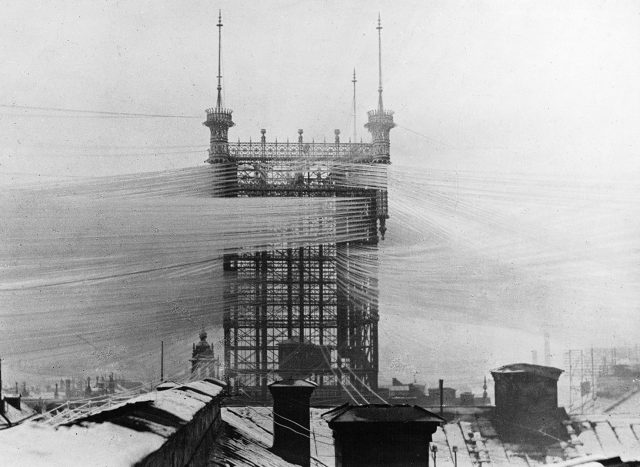 Old stockholm telephone tower