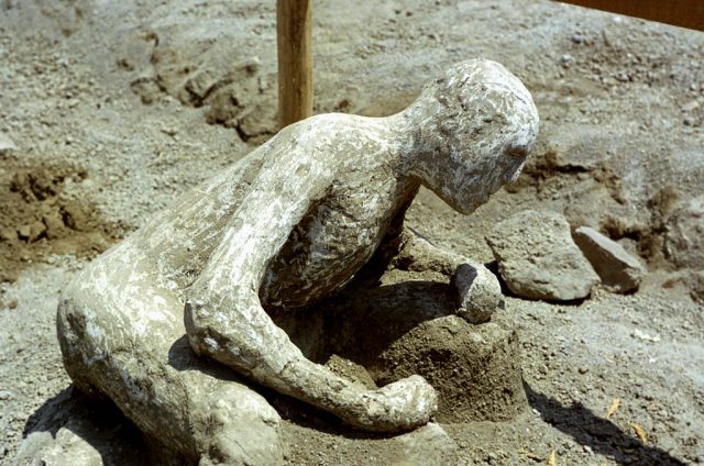 Person killed by the Pompeii eruption, 79 AD