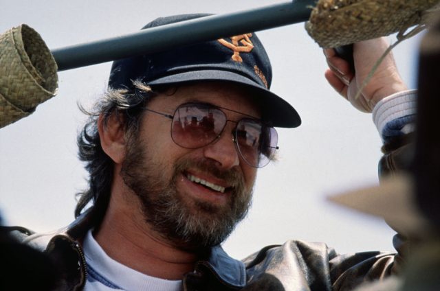Steven Spielberg on the set of his film ‘Empire of the Sun’, 1987. (Photo Credit: Murray Close/Getty Images)