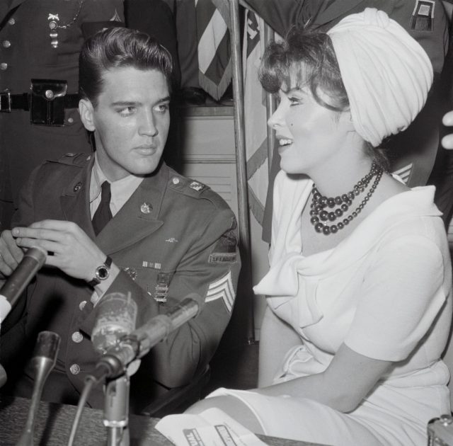Tina Louise and Elvis Presley 