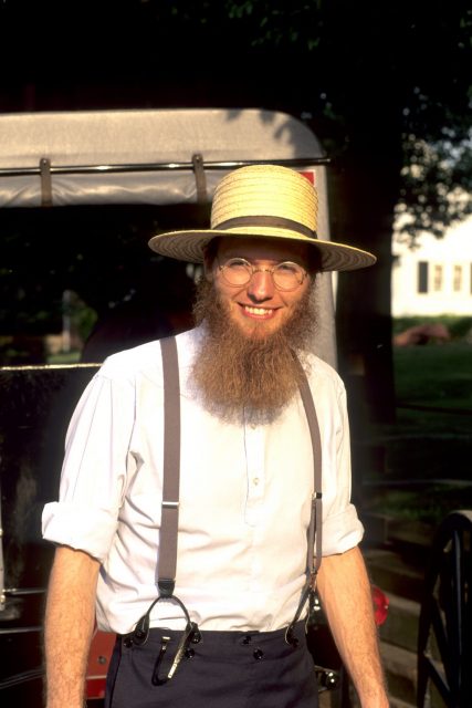 Amish man with a beard 