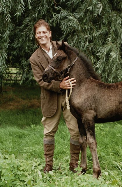 Sean Bean as Farmer Grey in the film ‘Black Beauty’, 1994. (Photo Credit: Keith Hamshere/Getty Images)