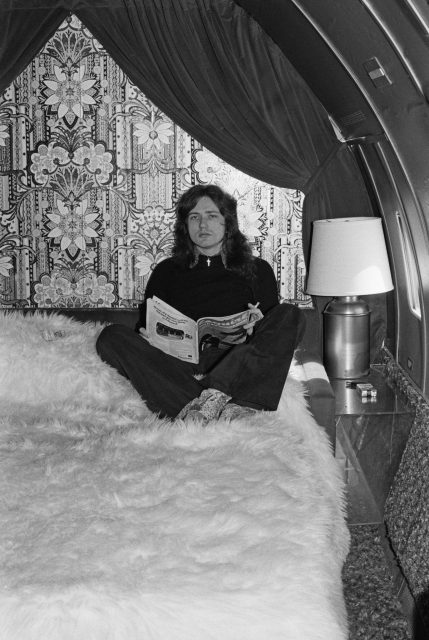 David Coverdale in the bedroom on board the Starship 