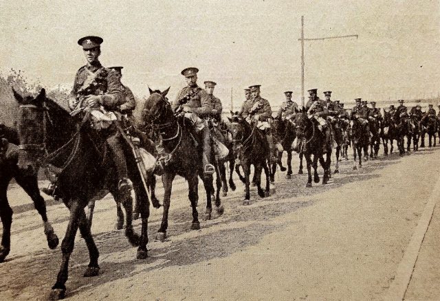 The British Expeditionary Force arrives in Belgium ahead of the battle of the Mons. The Battle of Mons was the first major action of the British Expeditionary Force (BEF) in the First World War. August 1914. (Photo Credit: Universal History Archive/Universal Images Group via Getty Images)