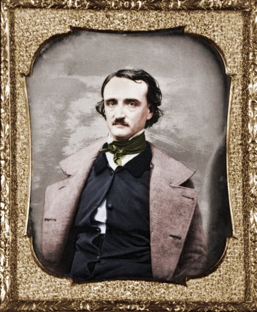 Edgar Allen Poe. Presented to Sarah Helen Whitman by Poe. Made in Providence, Nov. 14, 1848. Photograph. (Photo Credit: Bettmann / Contributor)
