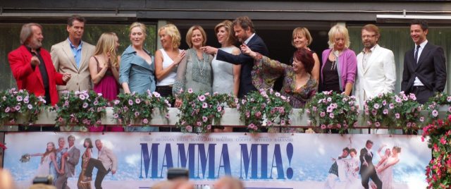 Members of abba at the mamma mia premiere, 2008
