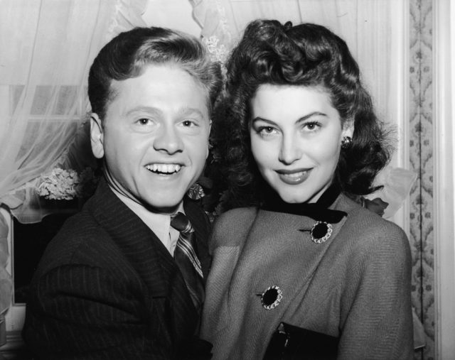 Mickey Rooney and Ava Gardner 