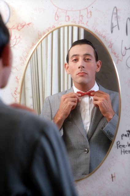 Paul Reubens poses for a portrait dressed as his character Pee-wee Herman in May 1980 (Photo Credit: Michael Ochs Archives/Getty Images)
