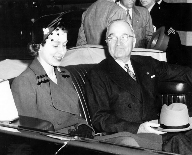 Queen Elizabeth and Harry Truman 