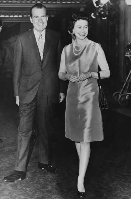 Richard Nixon and Queen Elizabeth 