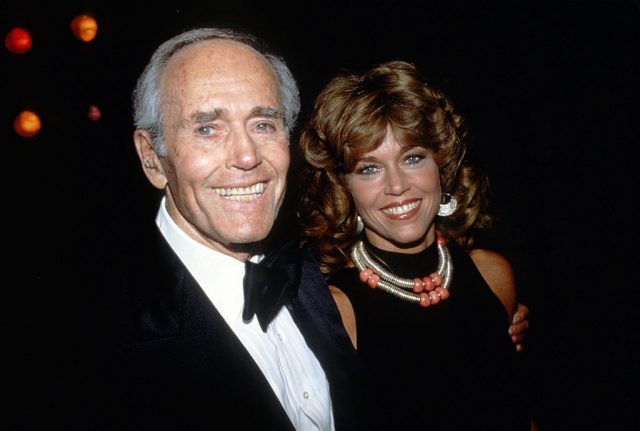 Jane Fonda with father Henry Fonda circa 1979 in New York City. (Photo Credit: Sonia Moskowitz/IMAGES/Getty Images)