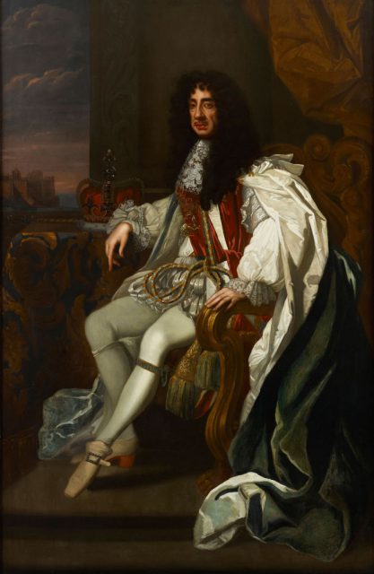 Portrait of Charles II of England (1630-1685), in the robes of the Order of the Garter. Private Collection. (Photo Credit: Fine Art Images/Heritage Images/Getty Images)