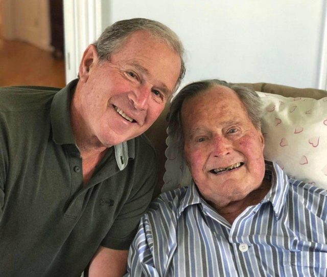 “I’m a lucky man to be named for George Bush and to be with ’41’ on his 94th birthday.” (Photo Credit: @georgewbush / Instagram)