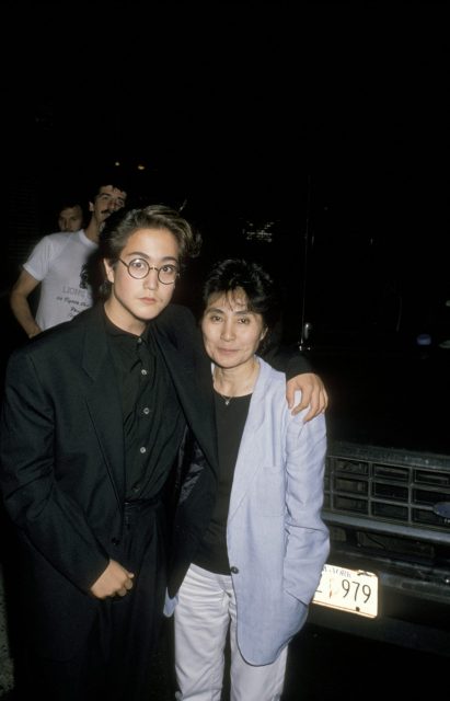 Sean Lennon and Yoko Ono, 1989 