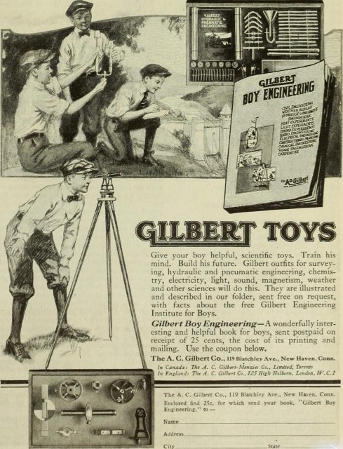 Gilbert Toys advertisement 