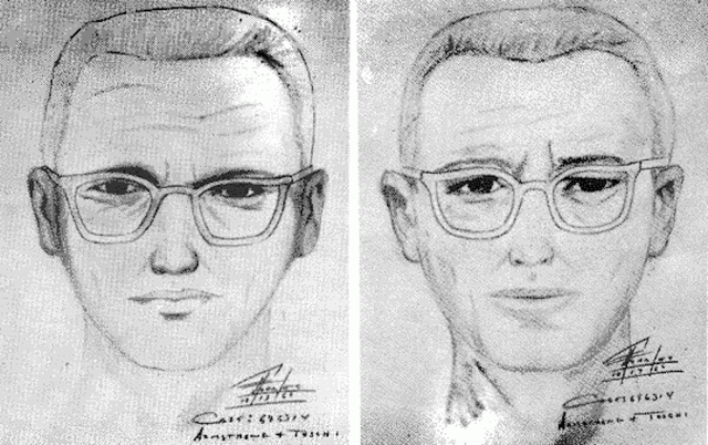 Two composite sketches of the Zodiac Killer