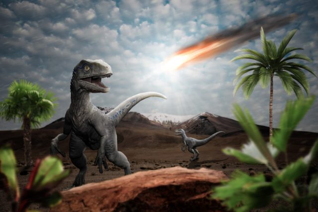 Asteroid killing the dinosaurs 