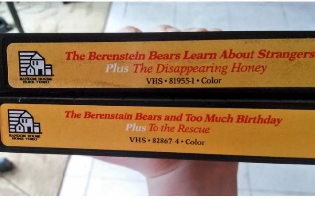 VHS videos with both Berenstain spellings 