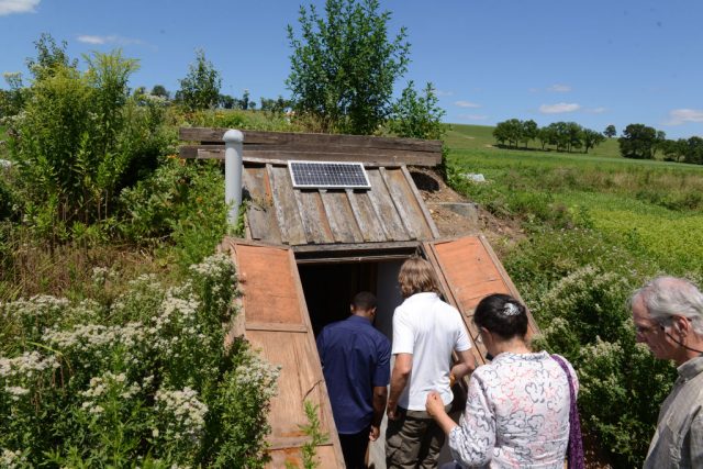 Ryan mcfadden shumei garden at rodale institute; tour goes into root cellar (photo by ryan mcfadden/medianews group/reading eagle via getty images)