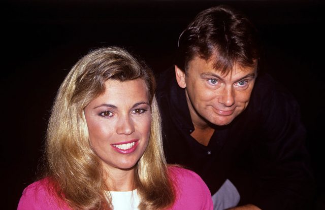 Vanna White and Pat Sajak photographed by Walter McBride in 1990. (Photo Credit: Walter McBride/Corbis via Getty Images)
