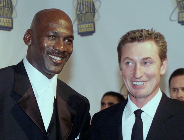 Michael Jordan and Wayne Gretzky 