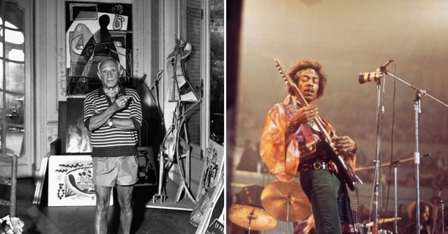 Pablo Picasso and Jimi Hendrix 