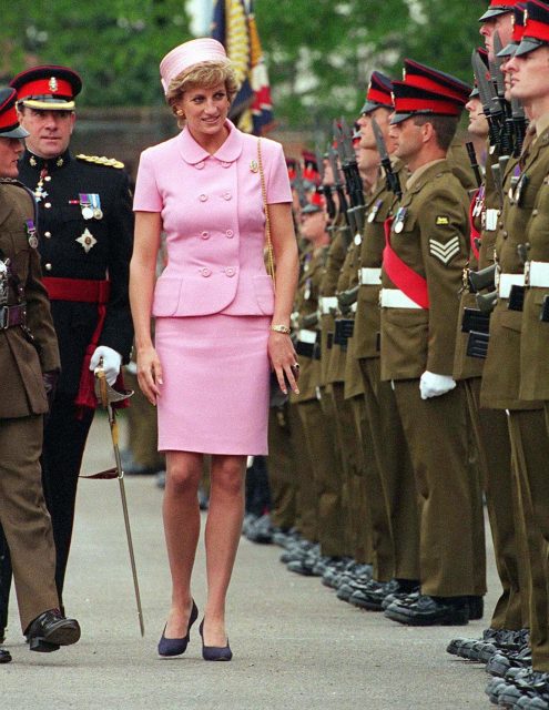 Princess Diana at Howe Barracks 