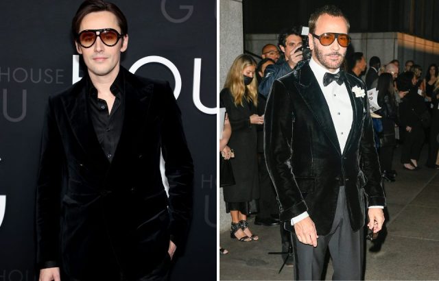Reeve Carney and Tom Ford 