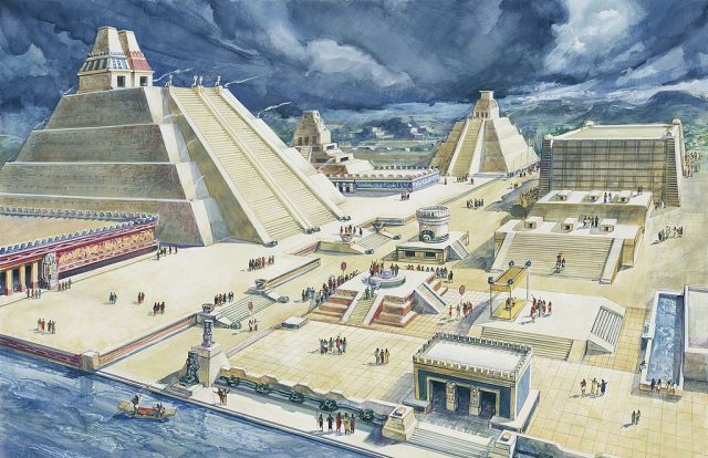 Reconstructed central TenochtitlÃ¡n square