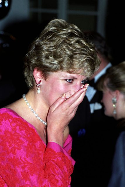 The Princess of Wales hides a giggle