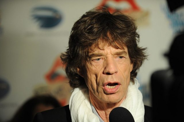 The Rolling Stones Mick Jagger speaks to journalists