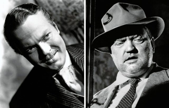 Welles in two movie images